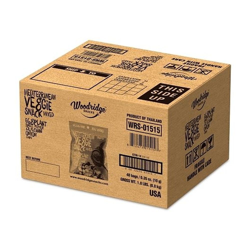 Woodridge Snacks Mediterranean Veggie Snack Mix, 0.35 Ounce -- 48 Per Case
