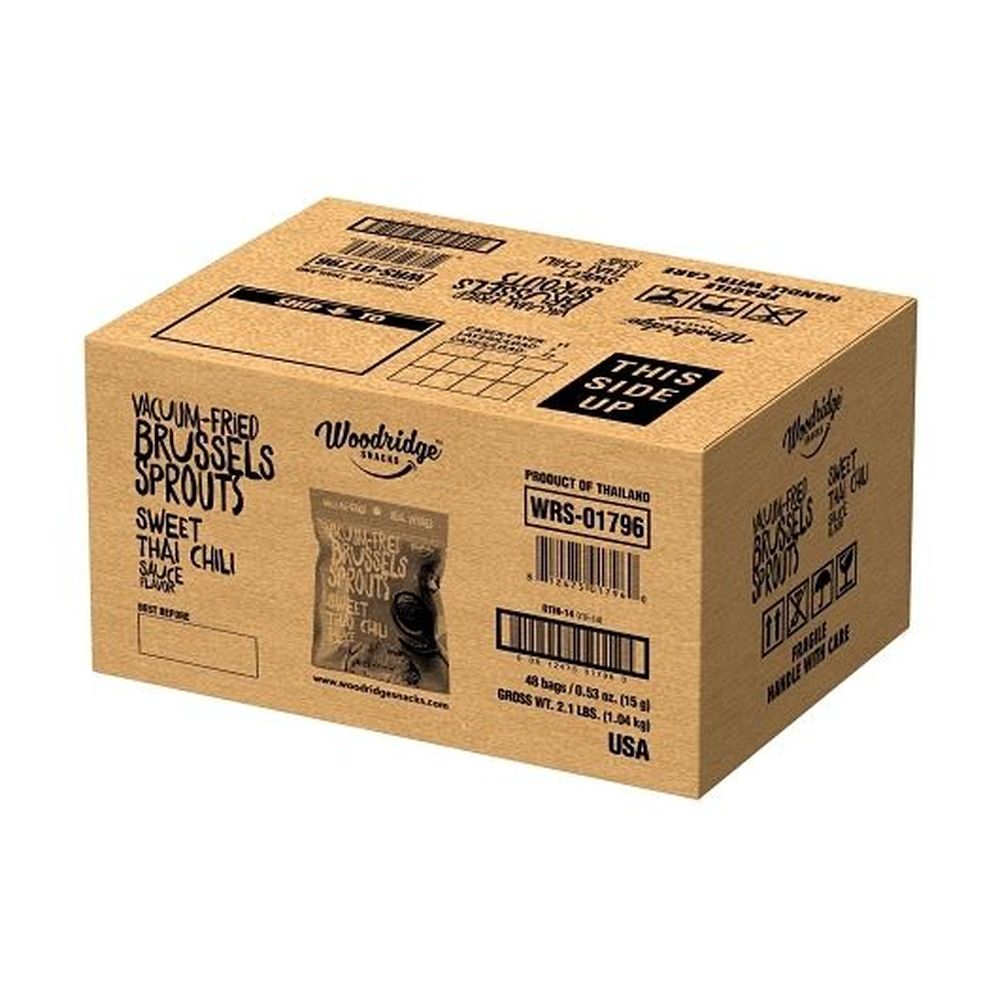 Woodridge Snacks Sweet Thai Chili Brussels Sprouts, 0.53 Ounce -- 48 Per Case