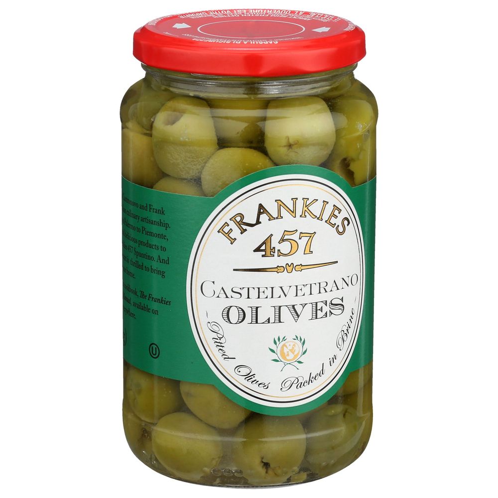 Frankies 457 Pitted Castelvetrano Olives, 9 Ounce -- 6 Per Case