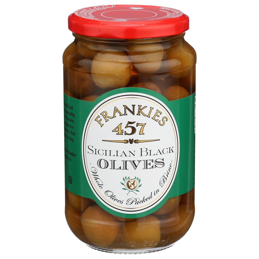 Frankies 457 Sicilian Black Olives, 12 Ounce -- 6 Per Case