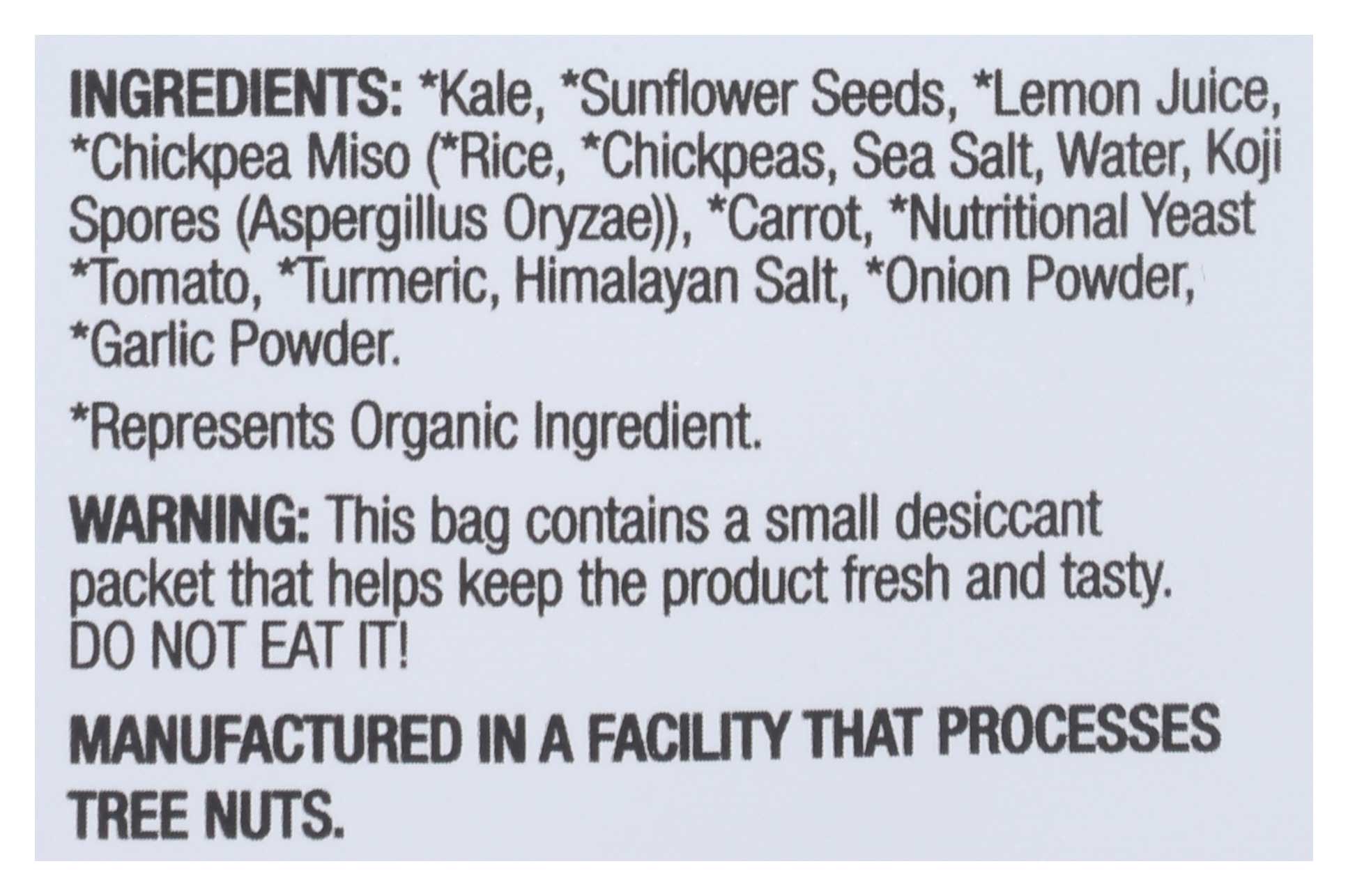 brad's kale chips nutritional info