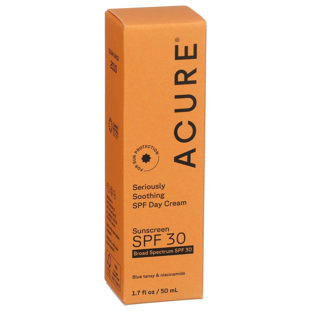 Acure Seriously Soothing Spf 30 Day Cream, 1.7 Fluid Ounce