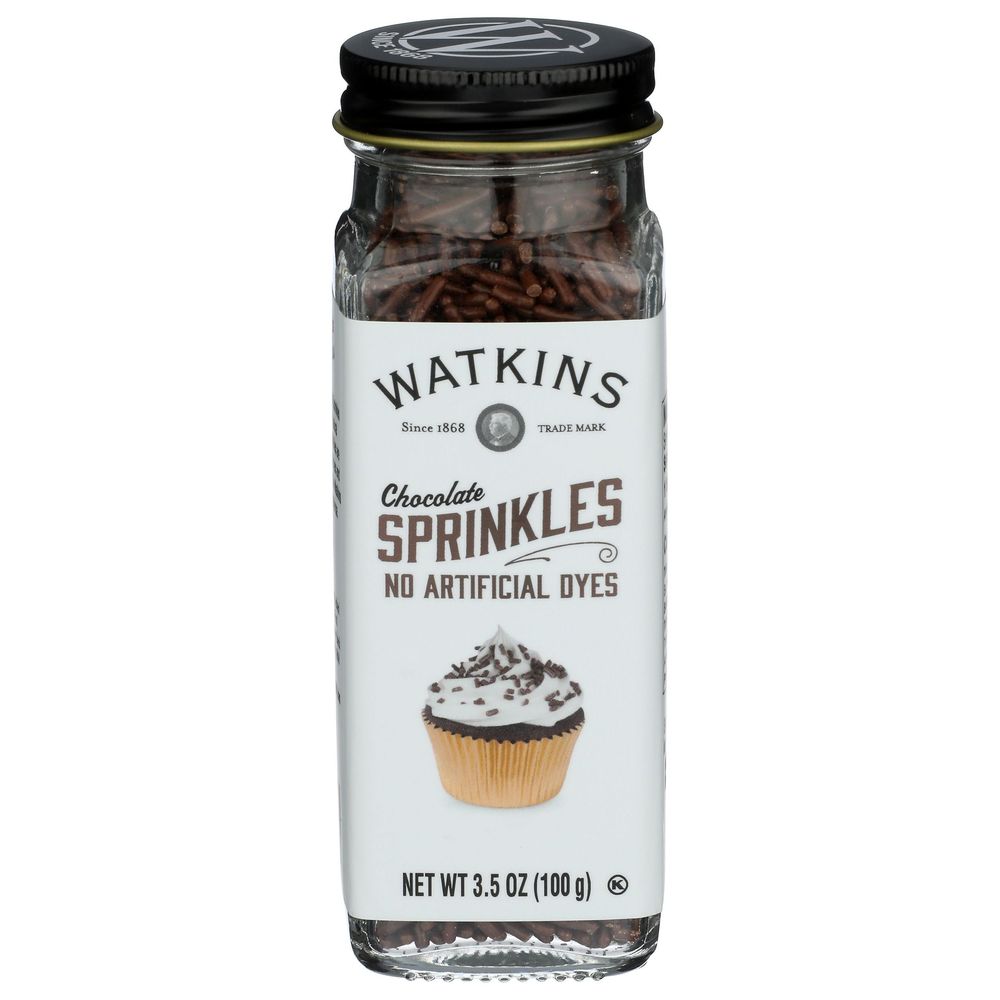 Watkins Decorating Chocolate Sprinkles, 3.5 Ounce -- 3 Per Case