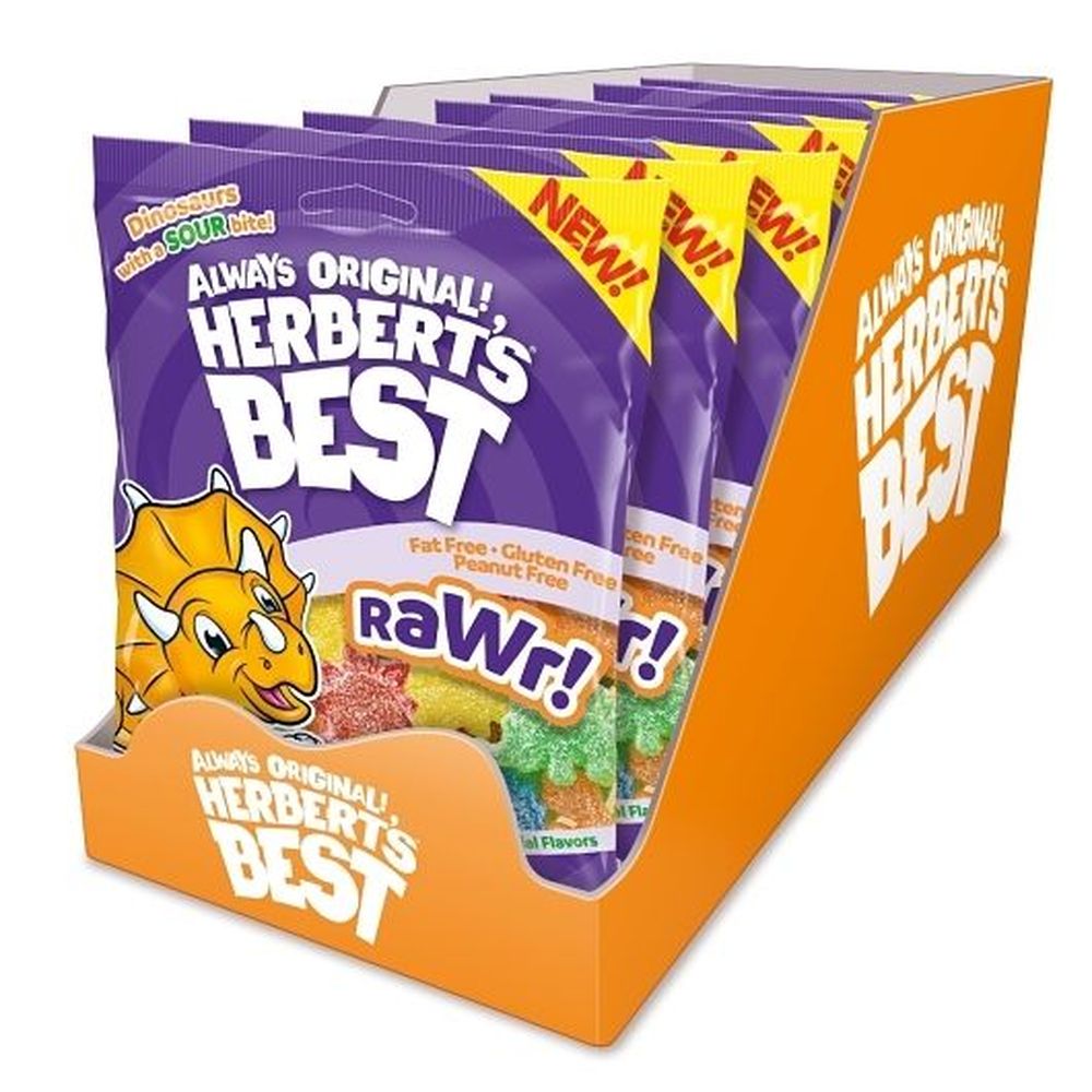 Herbert's Best Rawr Gummy Candy, 100 Gram -- 12 Per Case