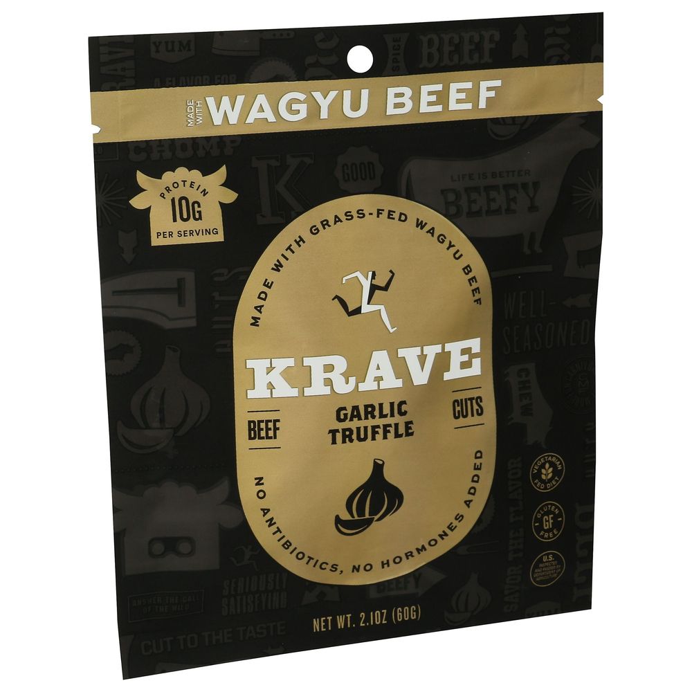 Krave Garlic Truffle Wagyu Beef Jerky, 2.1 Ounce -- 8 Per Case