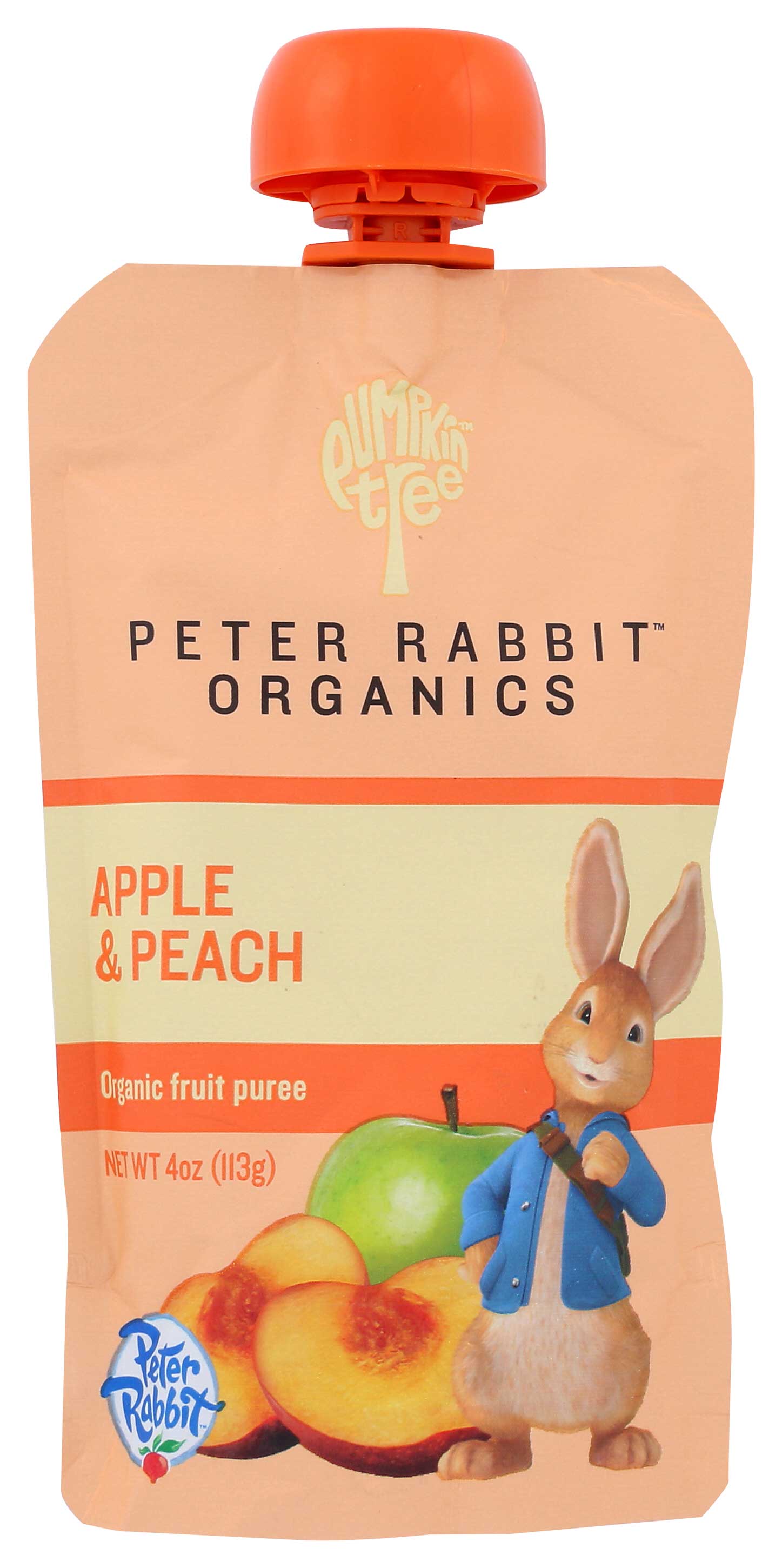 Peter Rabbit Organics Peach and Apple Fruit Snack, 4 Ounce -- 10 per case.
