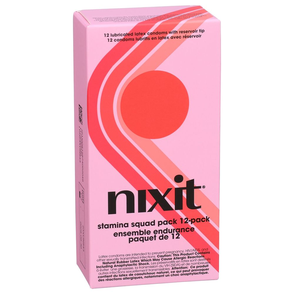 Nixit Stamina Squad Condoms, 12 Count