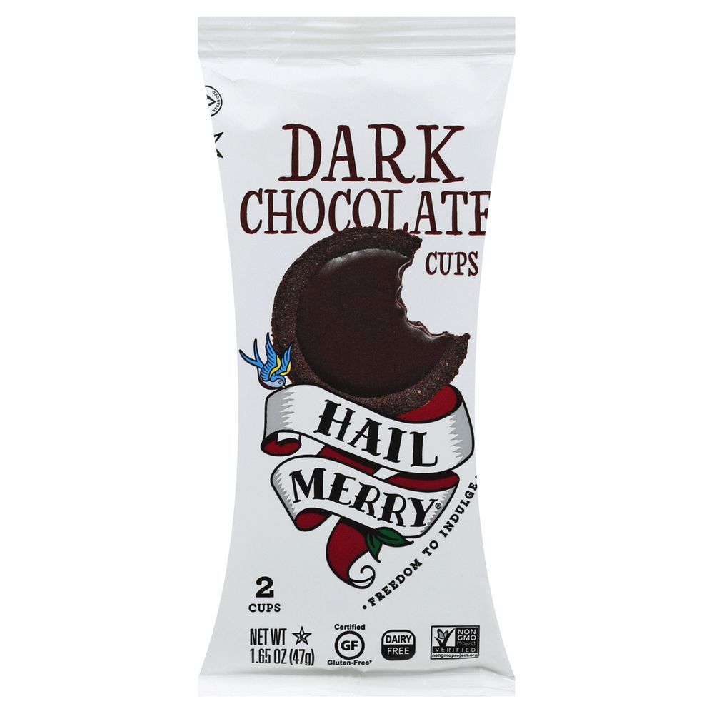 Hail Merry Dark Chocolate Cups, 1.5 Ounce -- 12 Per Case