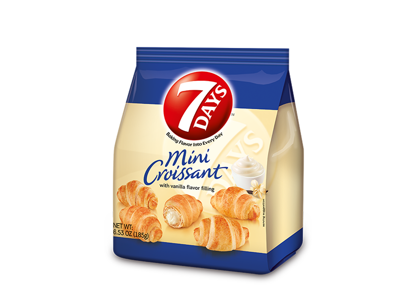 7 Days Vanilla Mini Croissant, 6.53 Ounce -- 8 Per Case