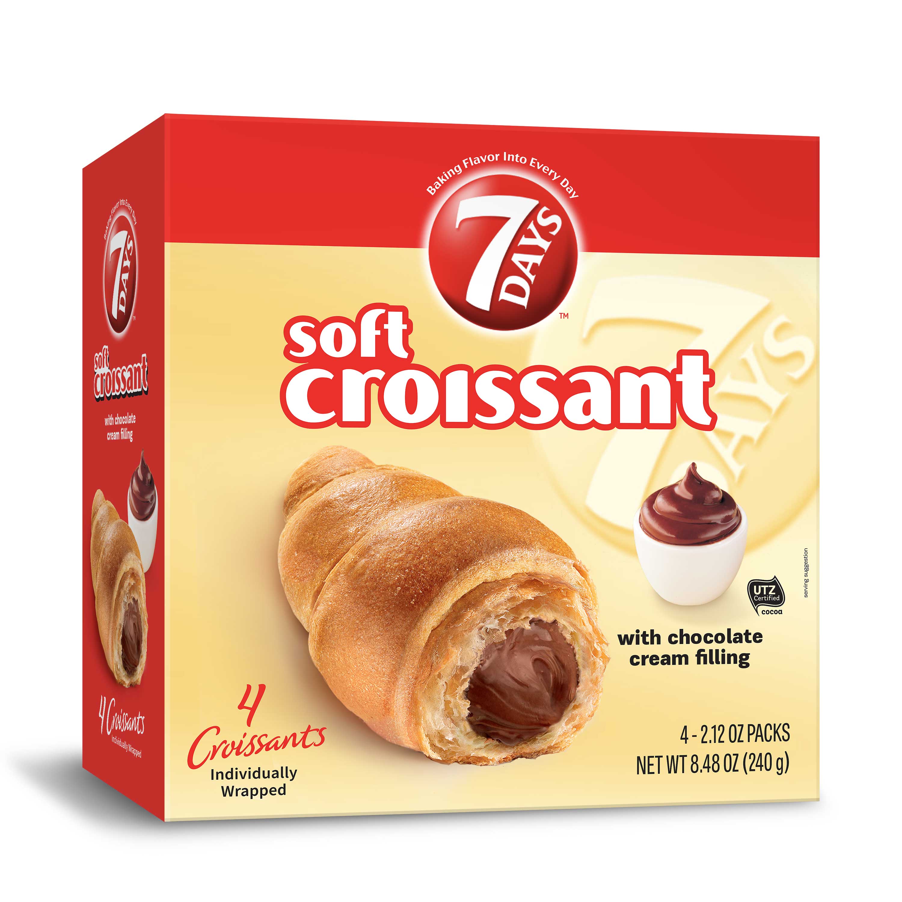 Croissant De Chocolate 7 Days, Multipack, 8.48 Onzas -- 4 Por Caja
