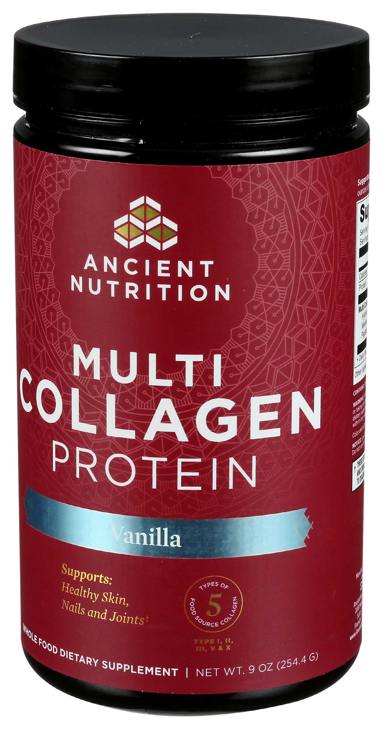 Ancient Nutrition Vanilla Multi Collagen Protein Powder, 8.9 Ounce