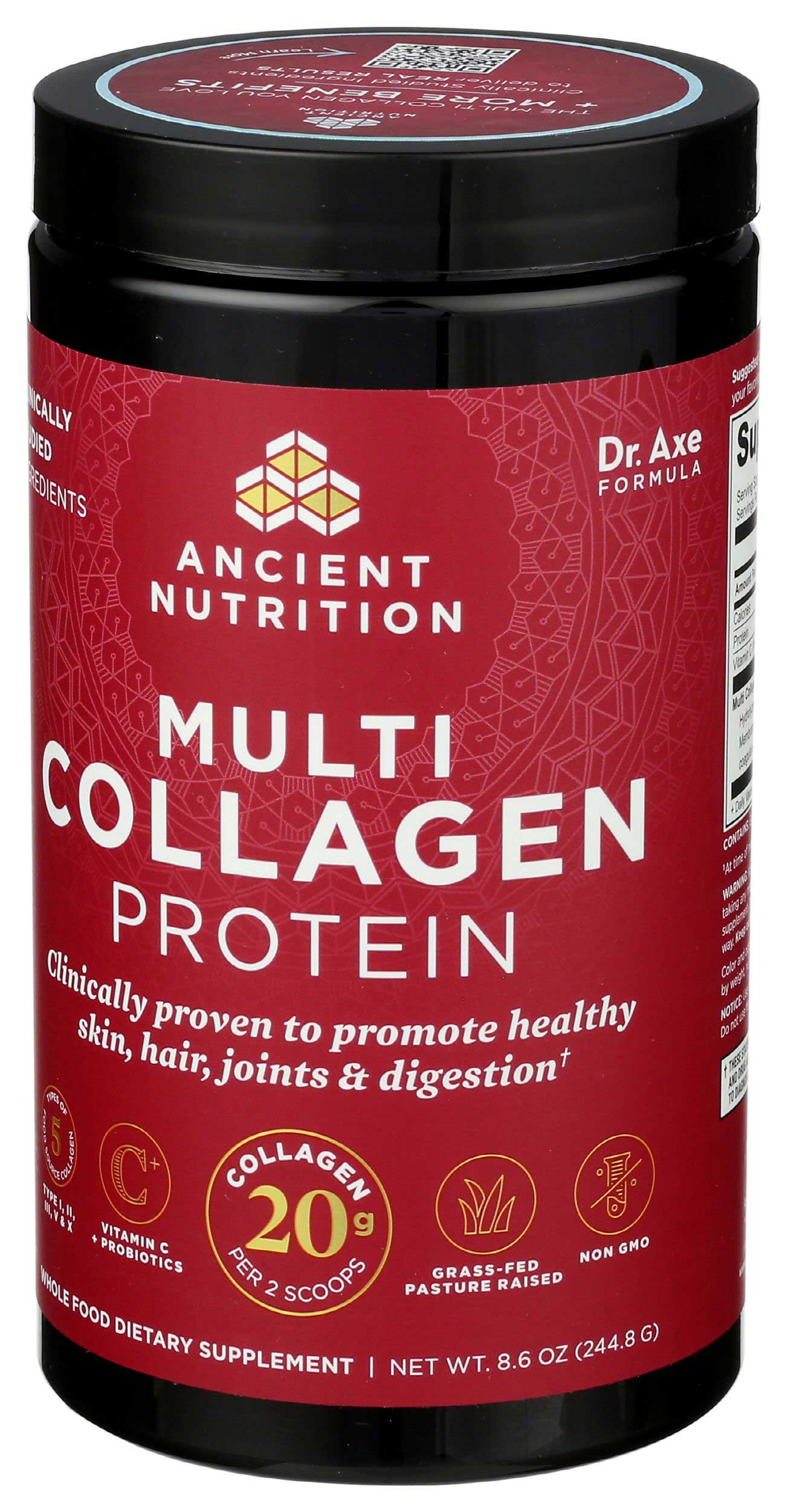 Ancient Nutrition Pure Multi Collagen Protein Powder, 8.6 Ounce