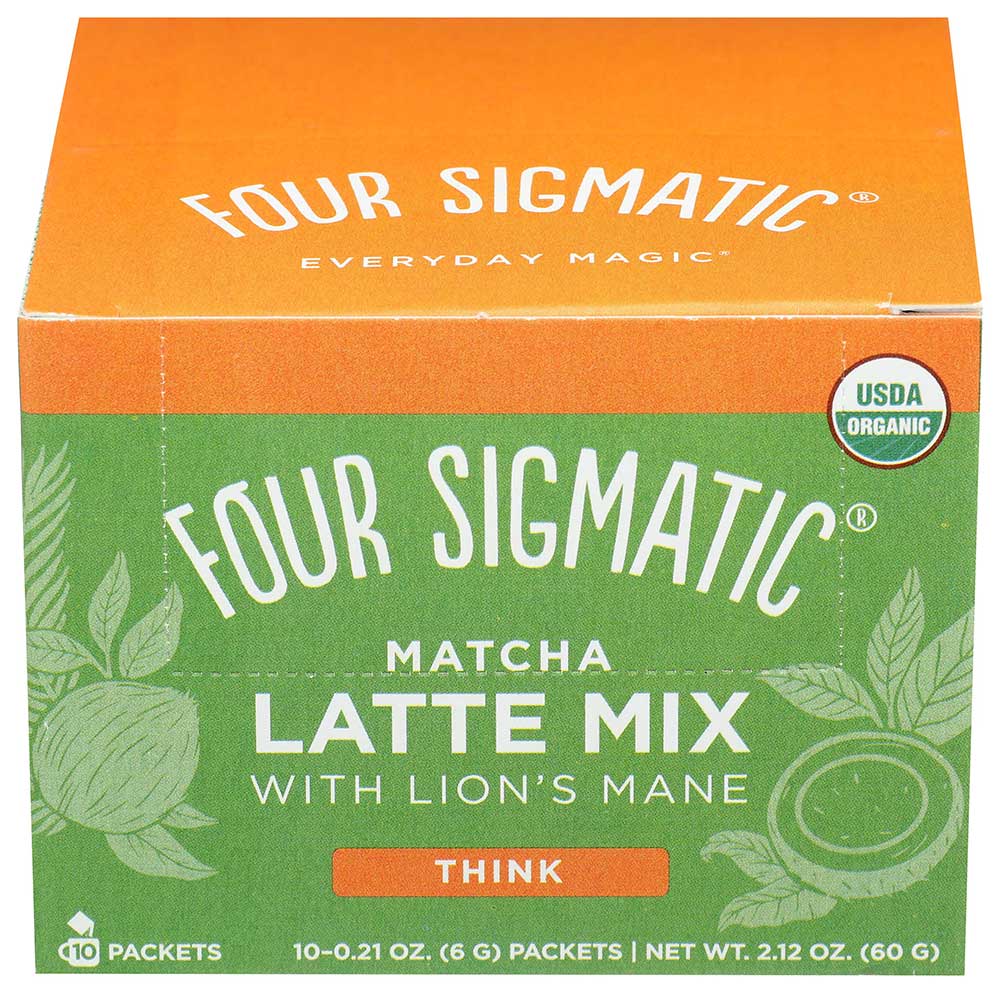 Four Sigmatic Organic Lions Mane Matcha Latte Mix, 10 Count