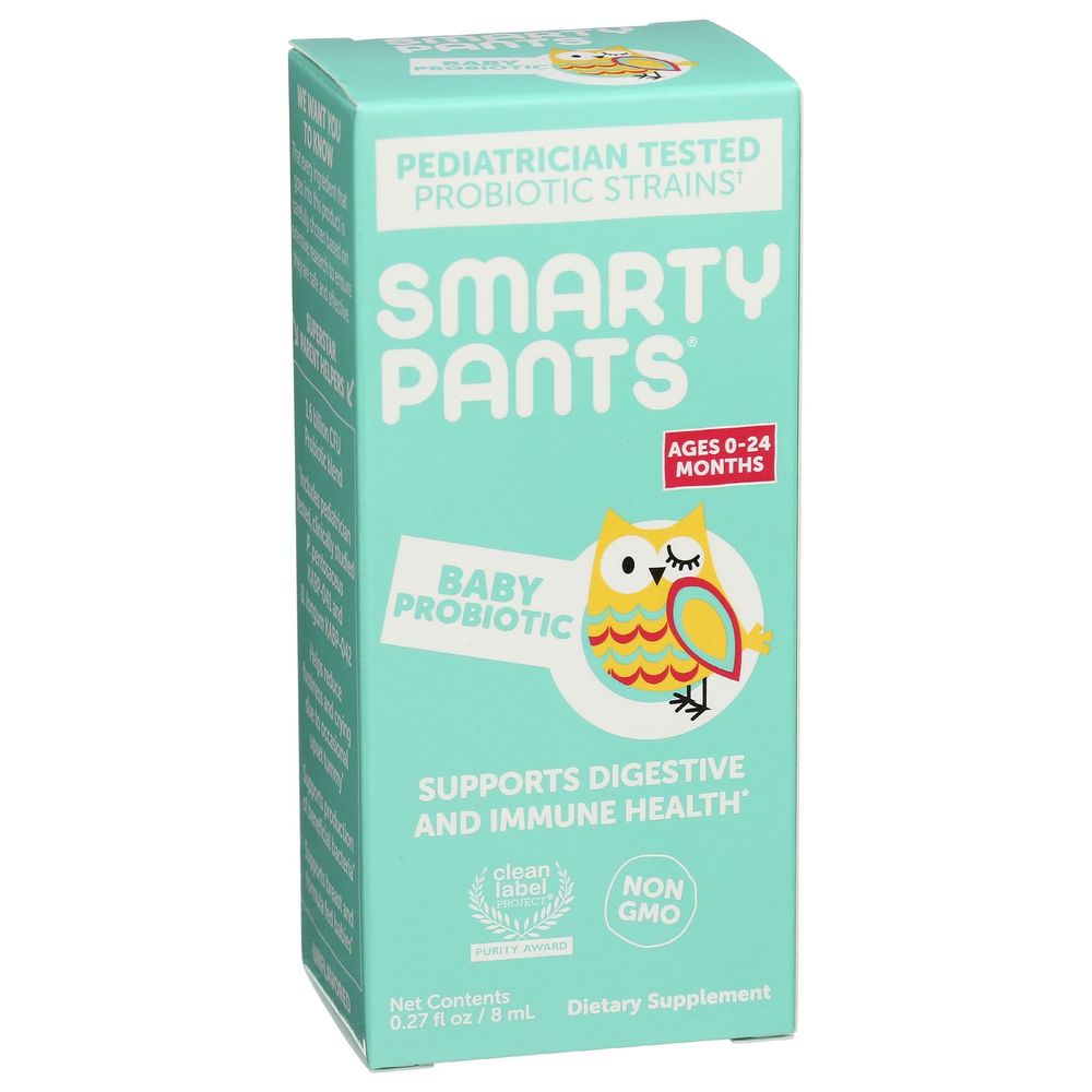Smartypants Baby Probiotic Drops For 0 To 24 Months Baby, 0.27 Fluid Ounce