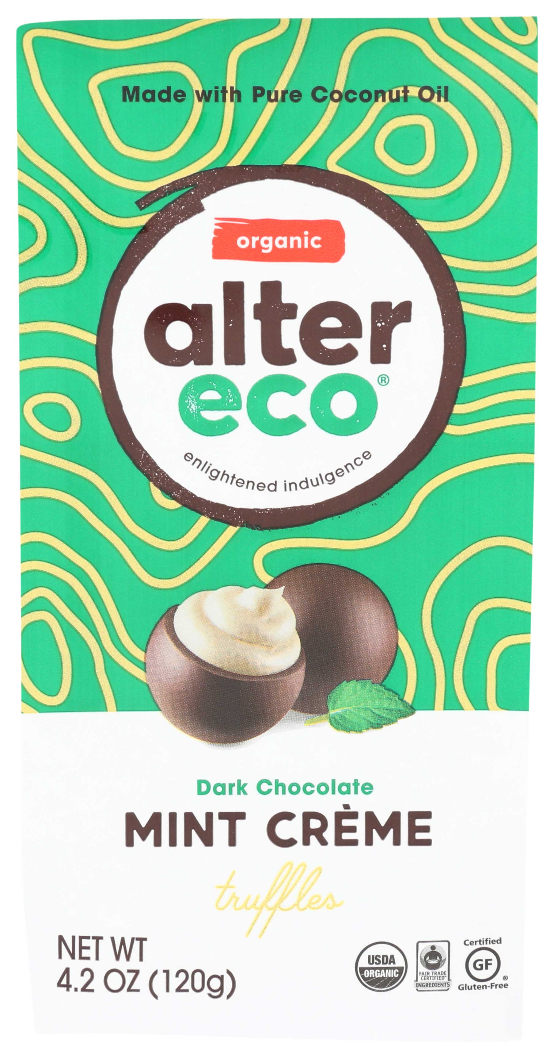 Alter Eco Organic Mint Creme Dark Chocolate Truffle | FoodServiceDirect