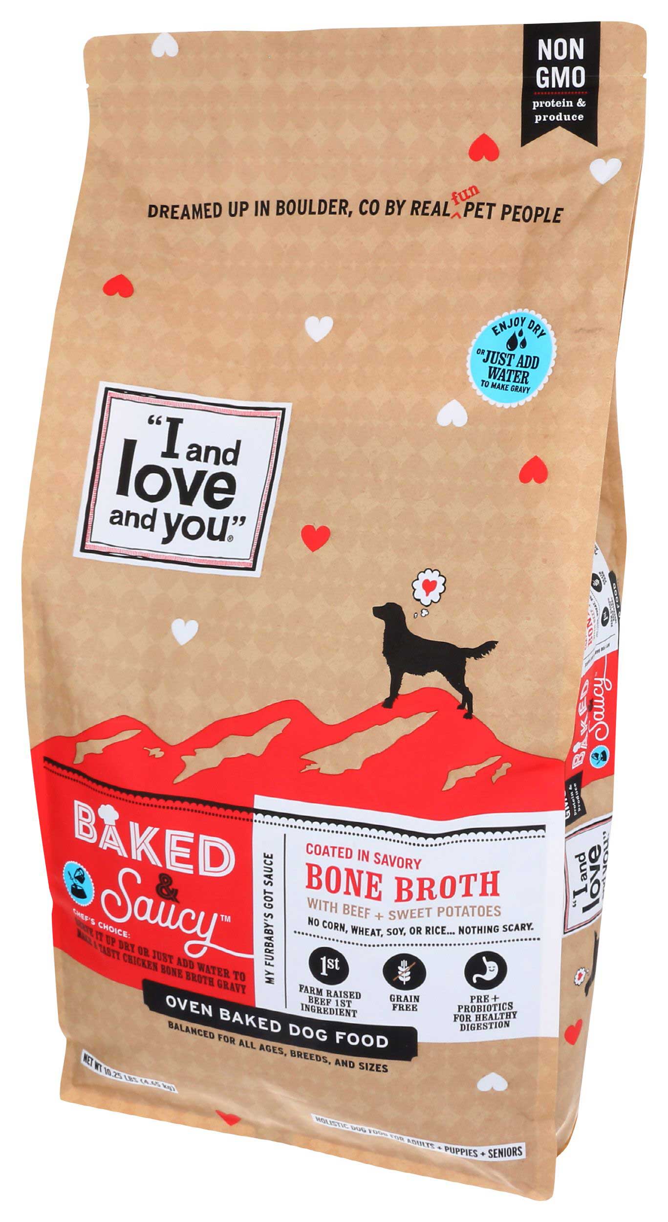 I And Love And You Baked And Saucy Beef Plus Sweet Potato Dry Dog Food, 10.25 Pound