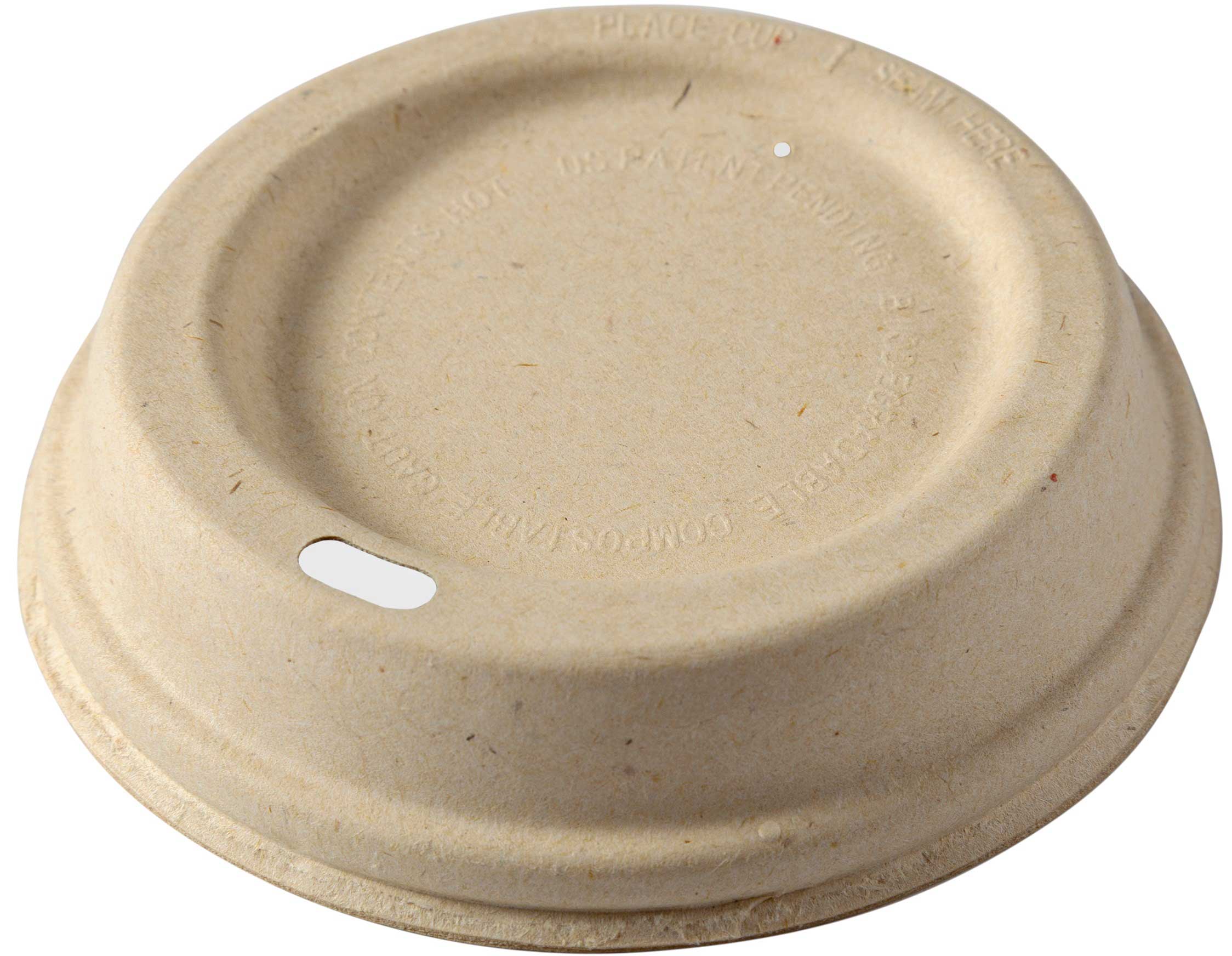 Primeware Compostable Fiber Lid Only 500 per case.