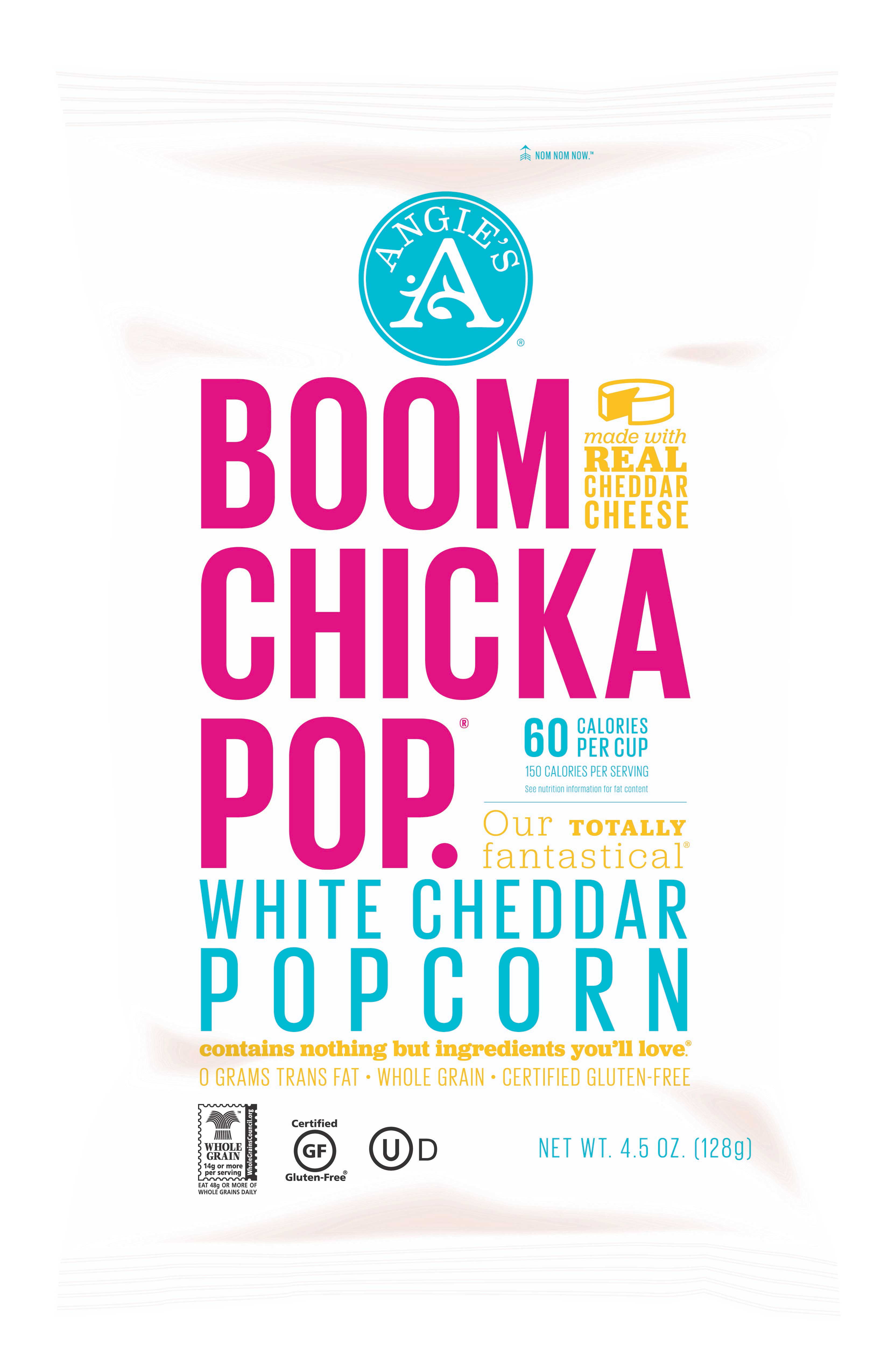 Angie's Boomchickapop White Cheddar Popcorn, 4.5 Ounce -- 12 Per Case