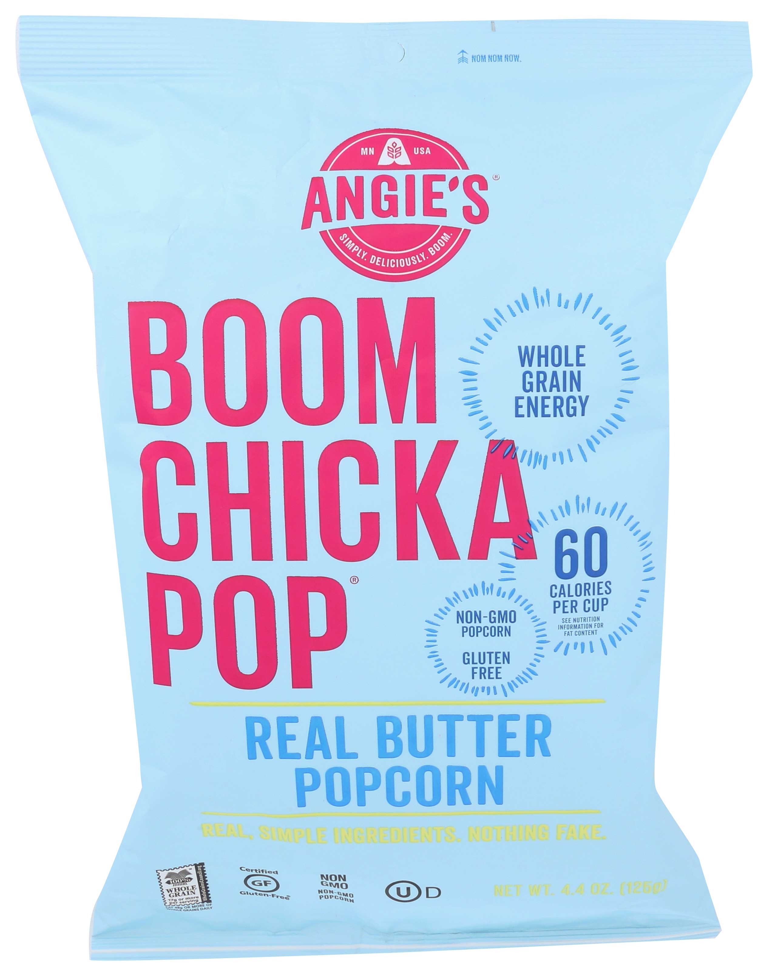 Angie's Boomchickapop Real Butter Popcorn, 4.4 Ounce -- 12 Per Case