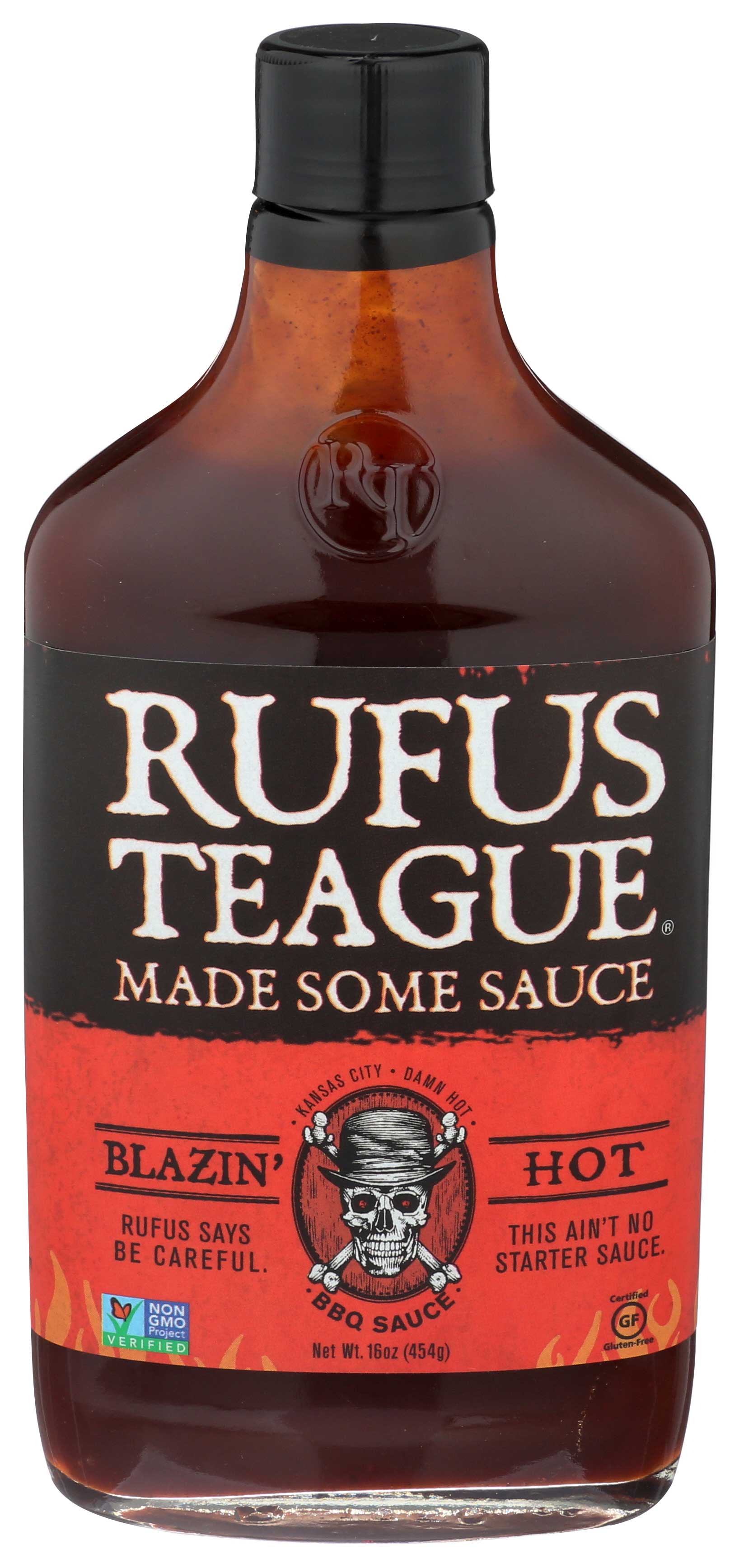 Rufus Teague Blazin Hot Bbq Sauce, 16 Ounce -- 6 Per Case