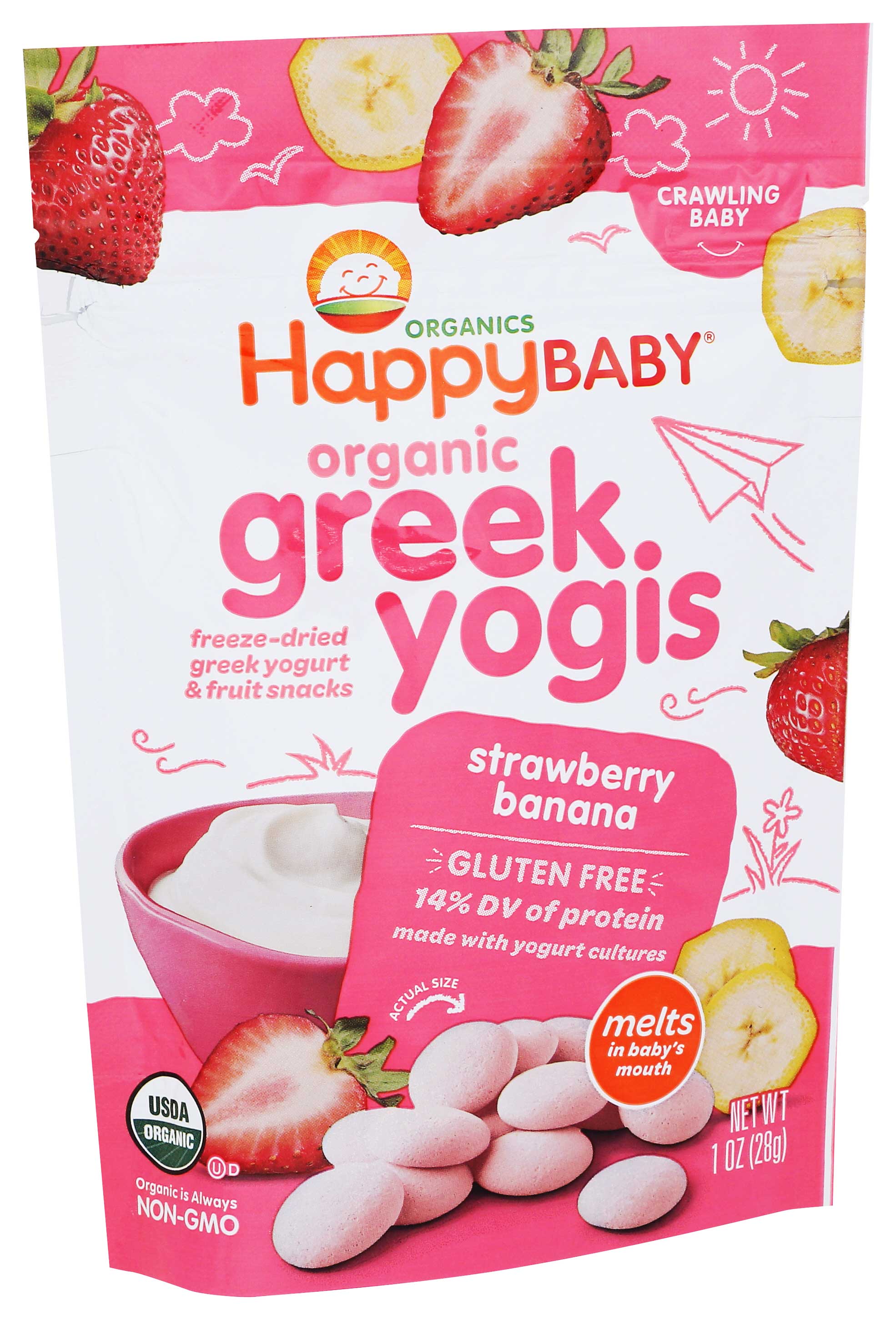 Yogurt melts strawberry top