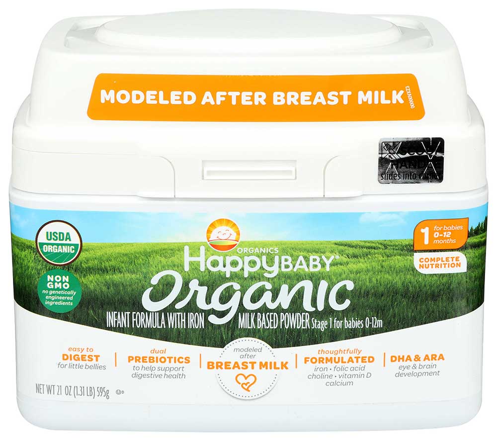 Happy baby infant formula with sale iron organic