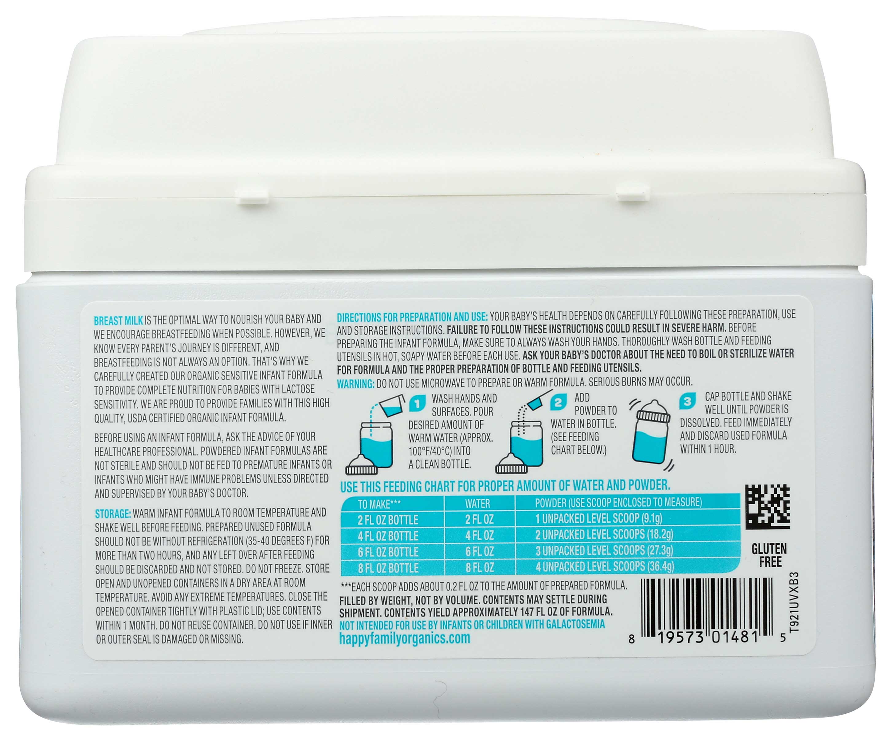 Happy baby organic formula stage 1 sales