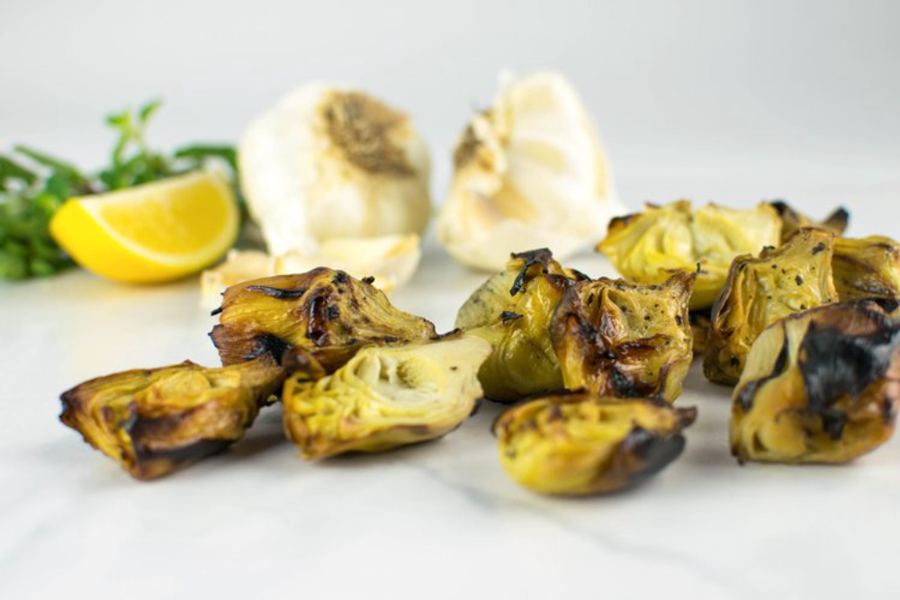 Sevillo Fine Foods Quartered Fire Roasted Artichoke Hearts, 8 Pound