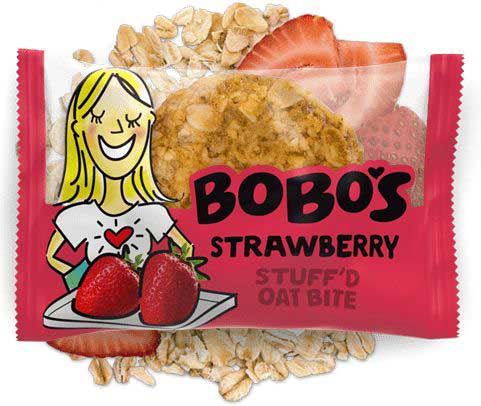 Bobos Strawberry Stuffed Oat Bites, 1.3 Ounce - 5 per pack -- 6 packs per case