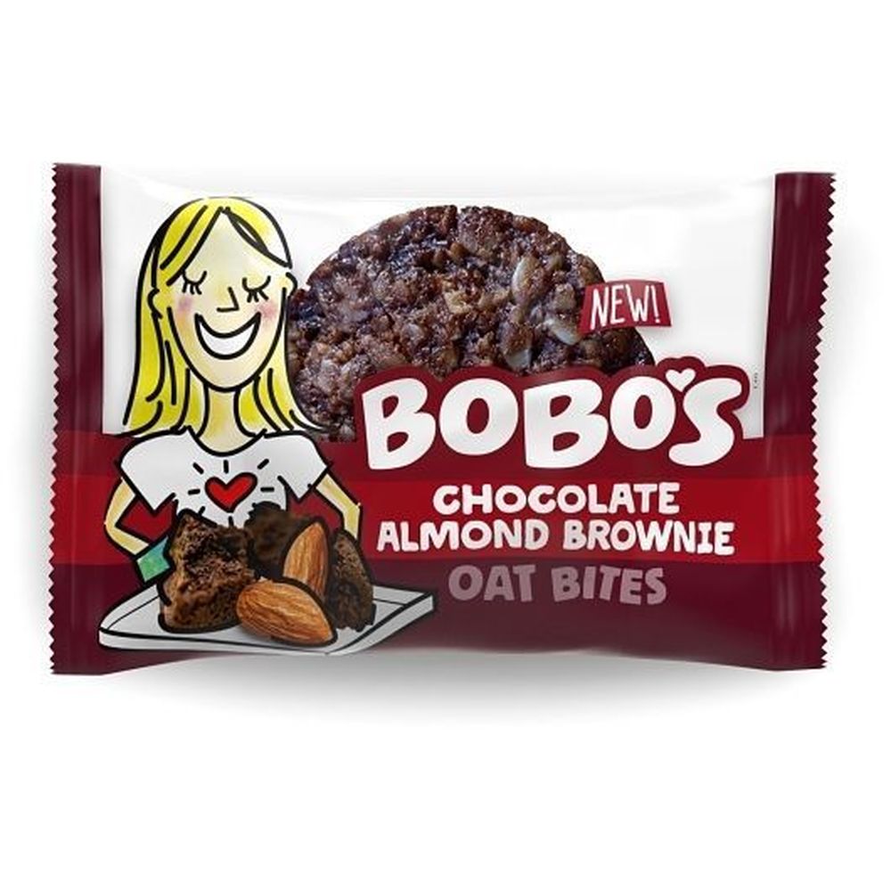 Bobos Chocolate Almond Brownie Oat Bites, 1.3 Ounce -- 75 per case