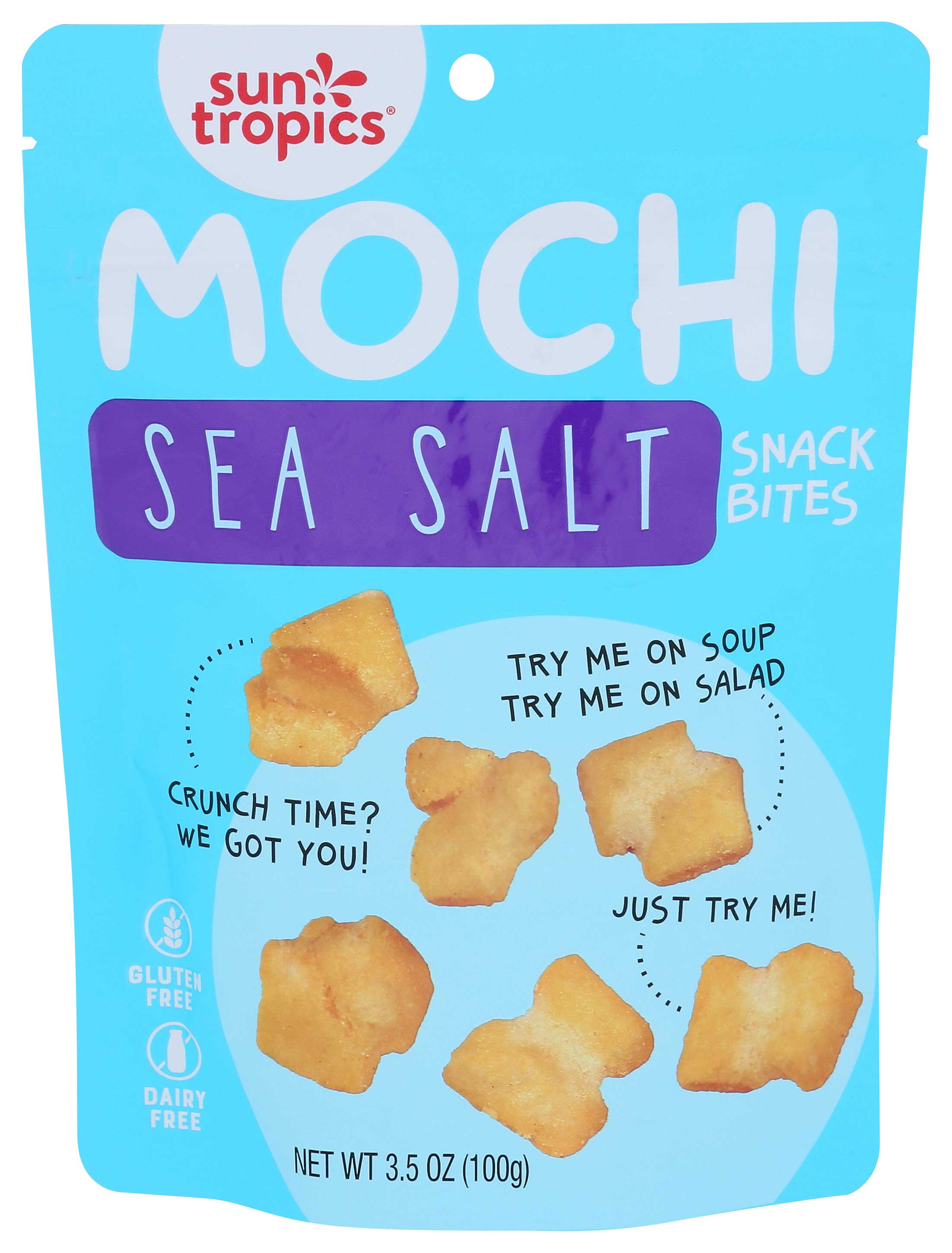 Sun Tropics Sea Salt Mochi Rice Bites, 3.5 Ounce -- 12 Per Case