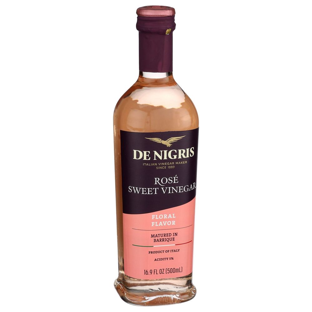 De Nigris Sweet Rose Wine Vinegar, 16.9 Fluid Ounce -- 6 Per Case
