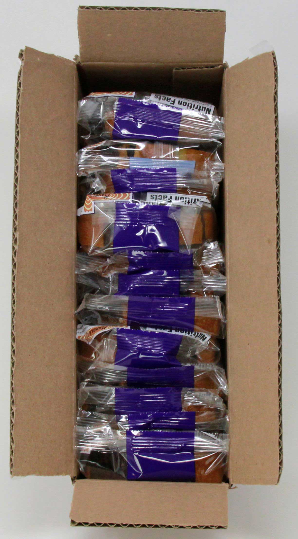 Sweet Sam's Individually Wrapped Marble Pound Cake -- 12 Per Case