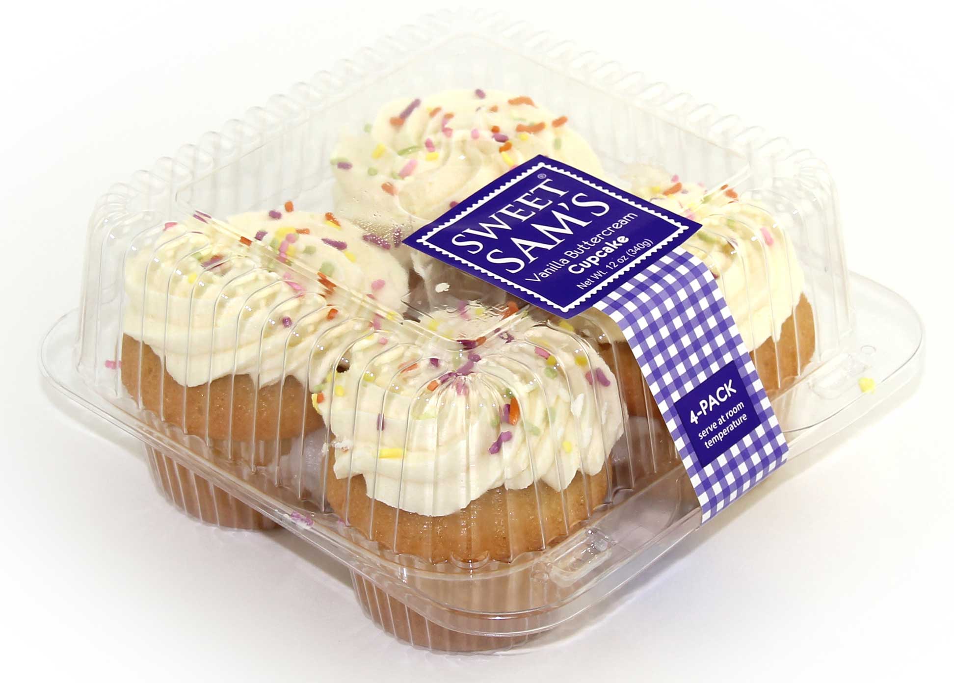 Sweet Sams Small Vanilla Buttercream Cupcake FoodServiceDirect