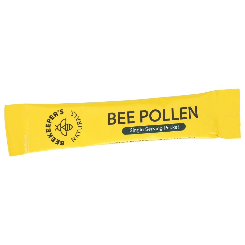 Beekeepers Naturals Bee Pollen Stick - Single Serve, 0.18 Ounce Packet -- 15 Per Case
