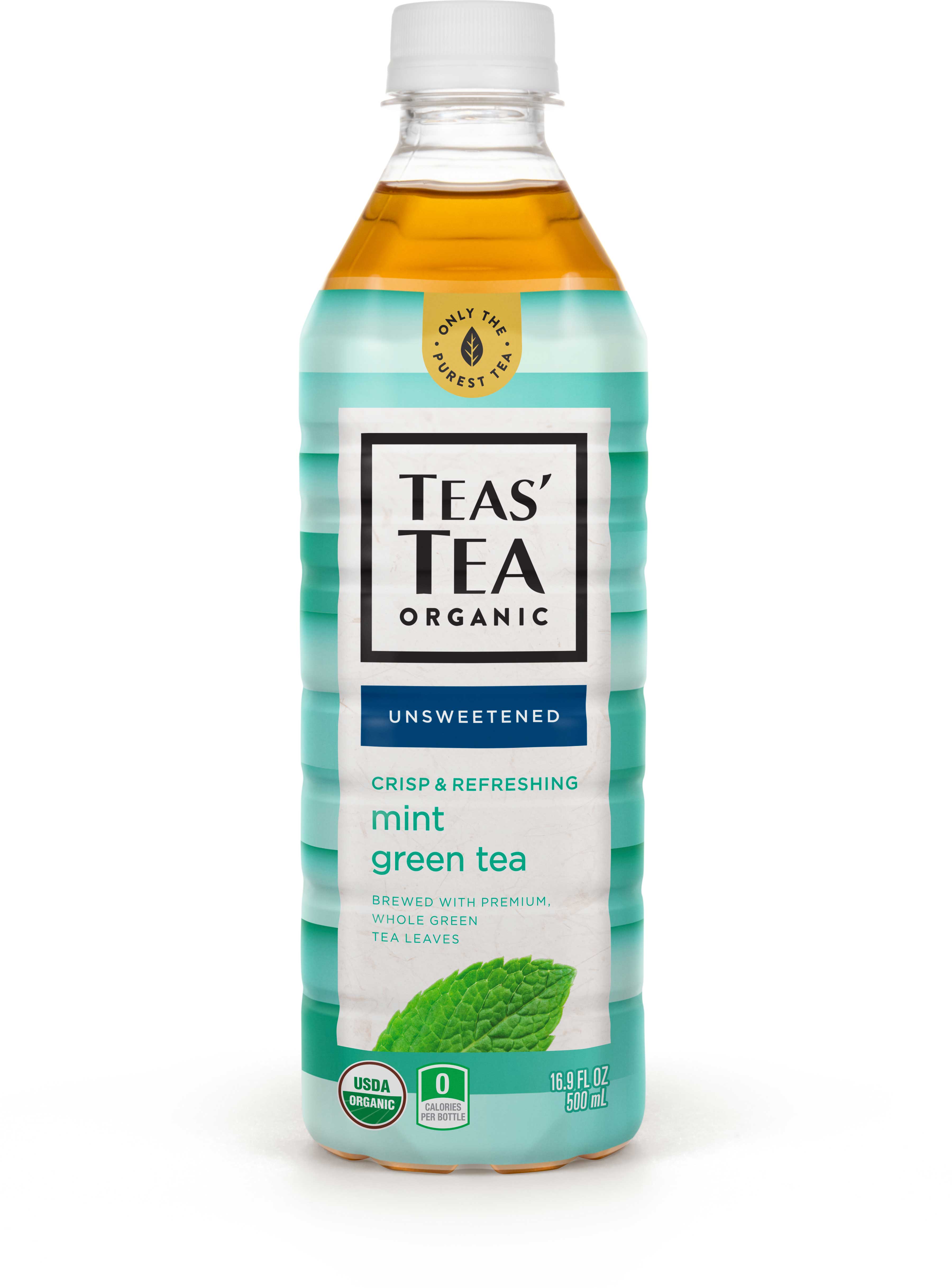 Teas' Tea Mint Green Tea, 16.9 Fluid Ounce -- 12 Per Case