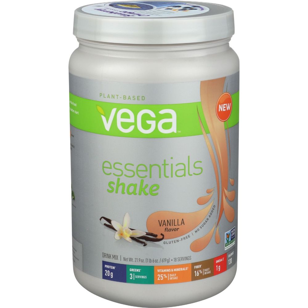 Vega Vanilla Essentials Shake Mix, 21.9 Ounce