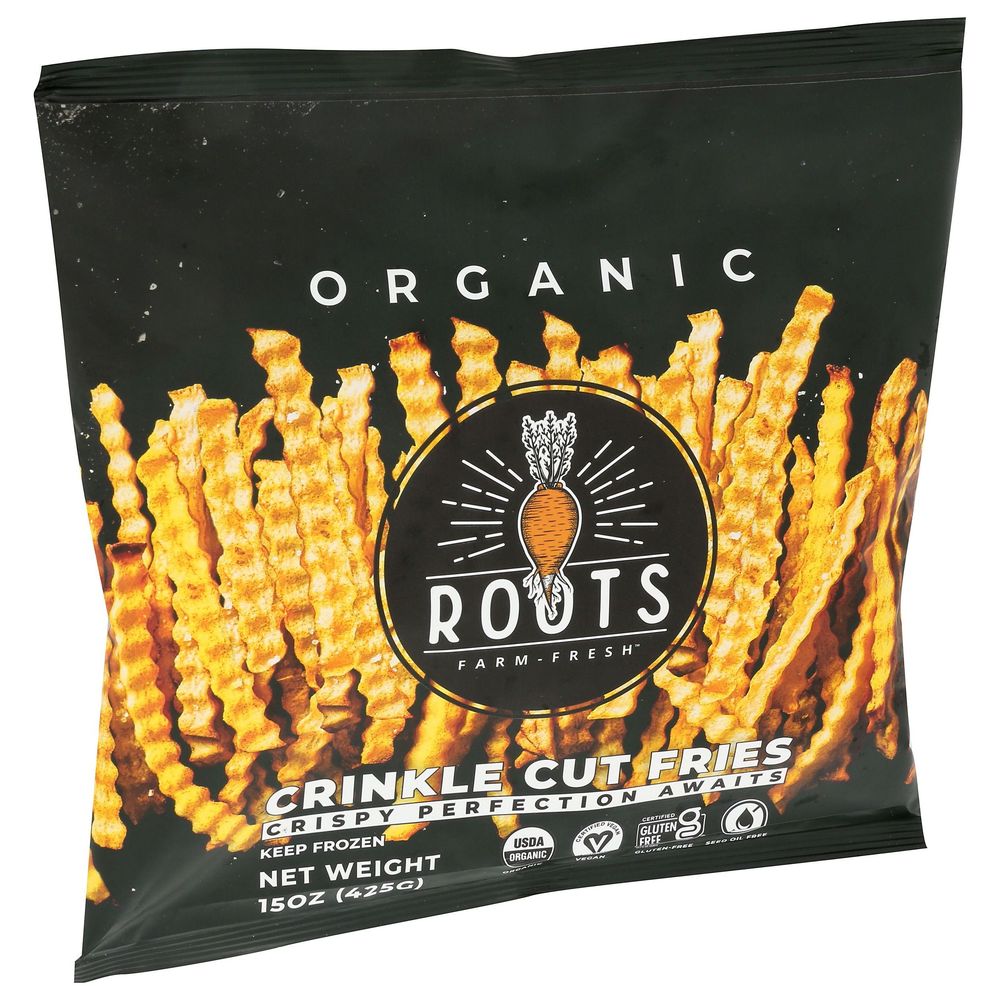 Roots Farm Organic White Potato Crinkle Cut Fries, 15 Ounce -- 12 Per Case