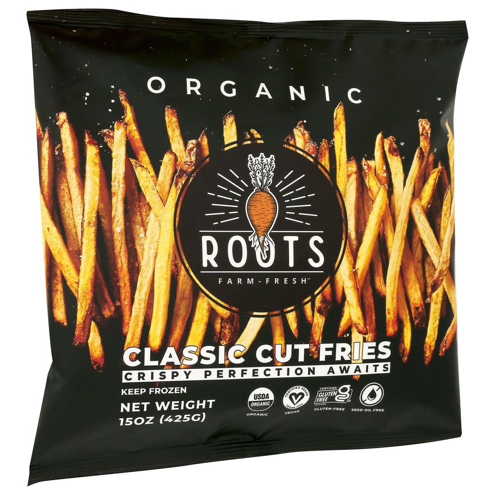 Roots Farm Organic White Potato Classic Cut Fries, 15 Ounce -- 12 Per Case
