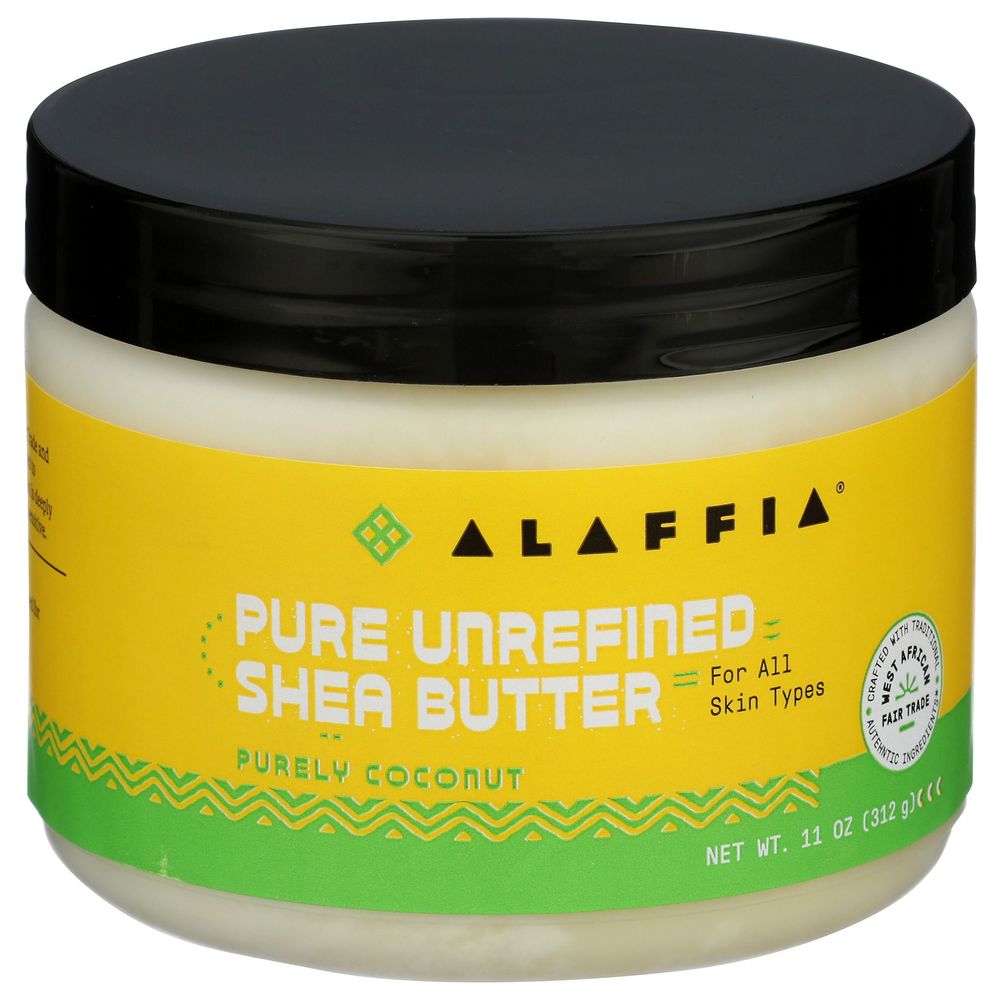 Alaffia Purely Coconut Pure Unrefined Shea Butter, 11 Ounce
