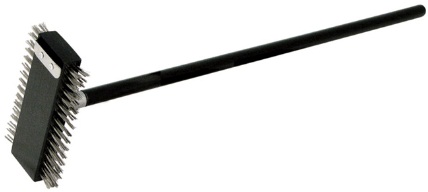 Winco Stainless Steel Bristles Pizza Oven Broiler Brush, 30 Inch Handle