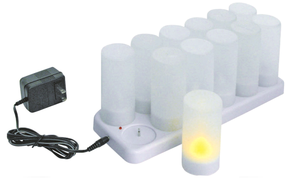 Winco 12-piece Rechargeable Votive Tealight Set, 1 Set