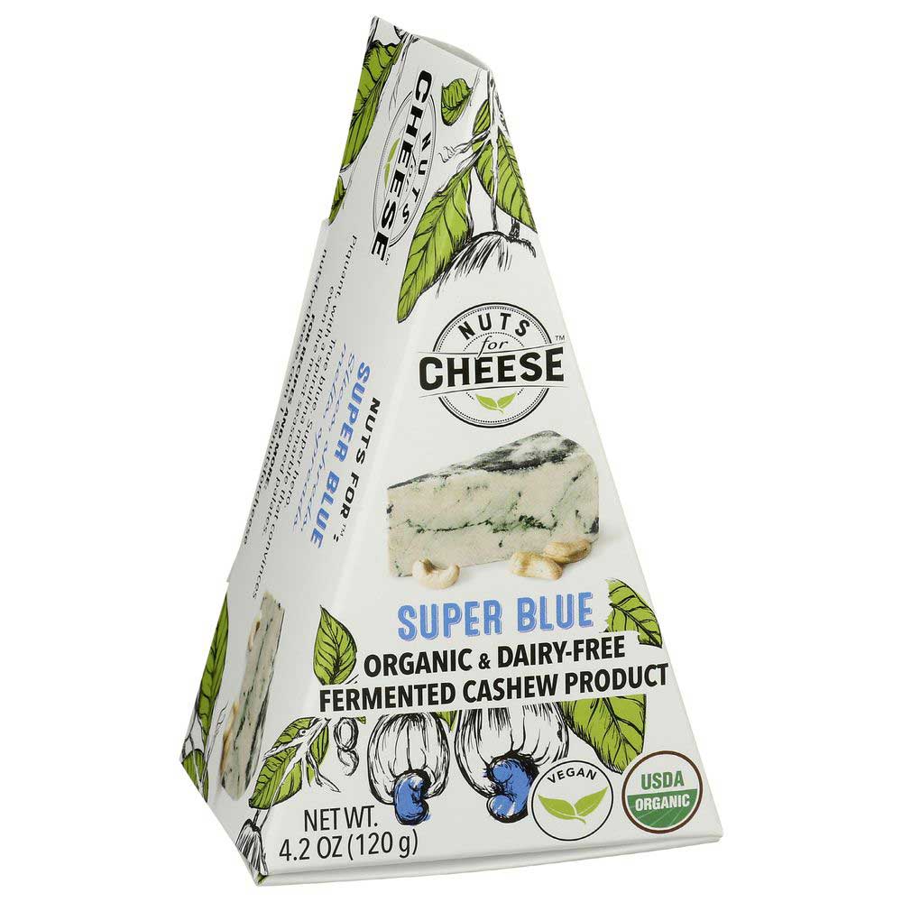 Nuts For Cheese Organic Super Blue Wedge Cheese, 4.23 Ounce -- 6 Per Case