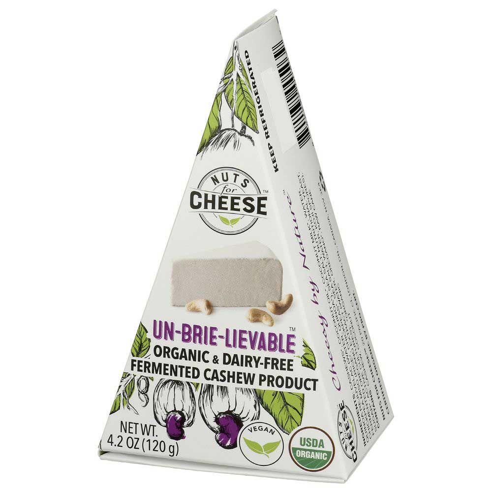 Nuts For Cheese Organic Un Brie Lievable Wedge Cheese, 4.23 Ounce -- 6 Per Case