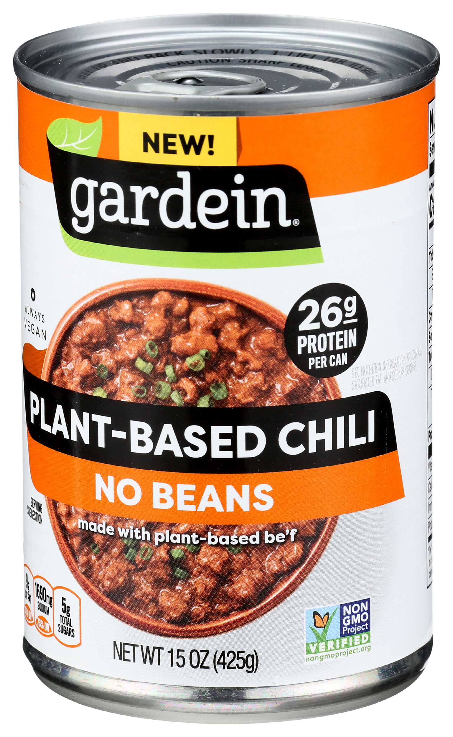 Gardein No Beans Plant Based Chili, 15 Ounce -- 12 Per Case