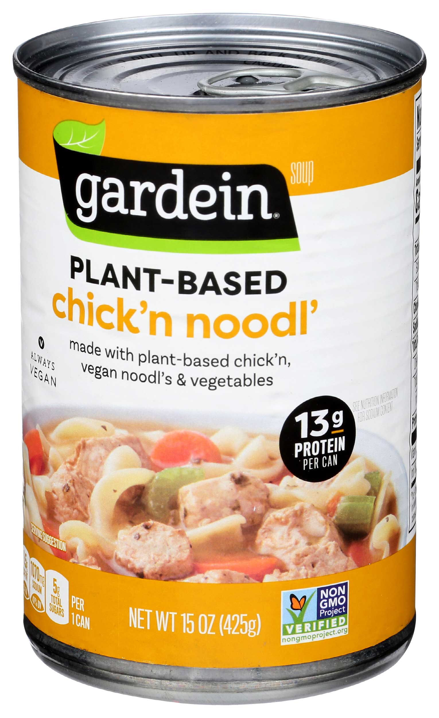 Gardein Plant Based Chicken Noodle Soup, 15 Ounce -- 12 per case