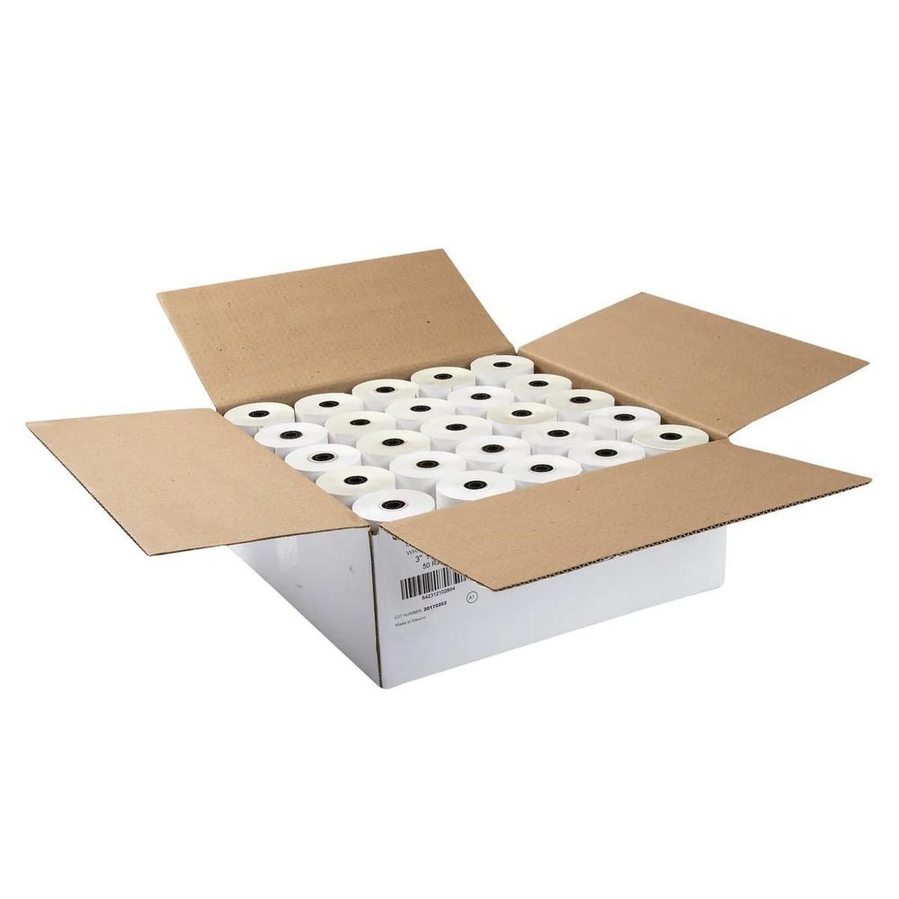 Amercareroyal White-canary Carbonless Register Roll, 3 Inch X 92 Feet -- 50 Per Case