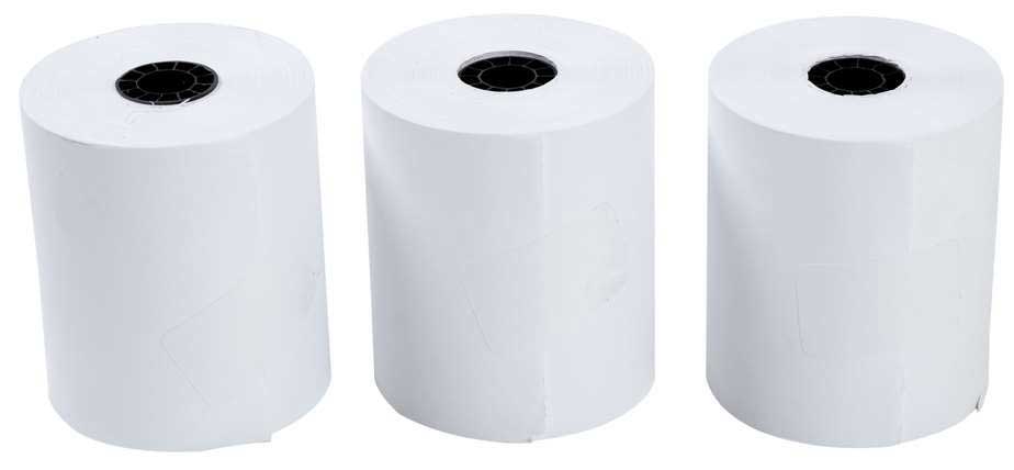 Royal 1 Ply White Bond Register Roll, 10 Rolls Count -- 3 Per Case