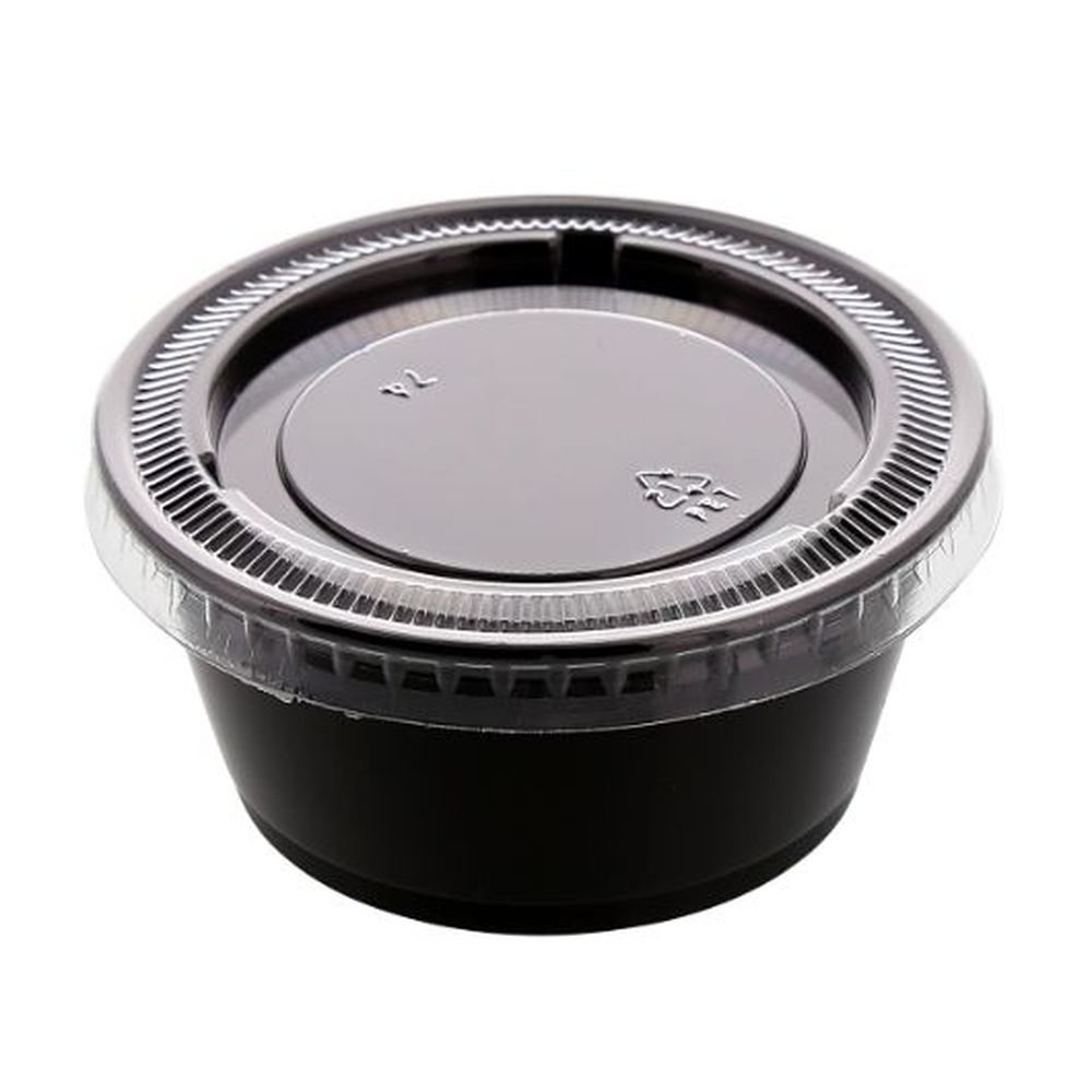 Amercareroyal 3.25 Ounce Black Polypropylene Portion Cup, 2500 Count