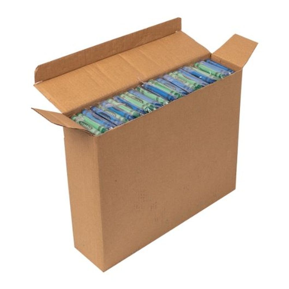 Amercareroyal Cello Mixed Random 6 Color Crayons, 1600 Count -- 2 Per Case